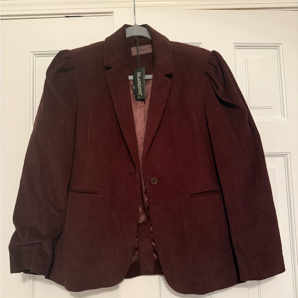 Blank NYC Corduroy Blazer in Rich Brown